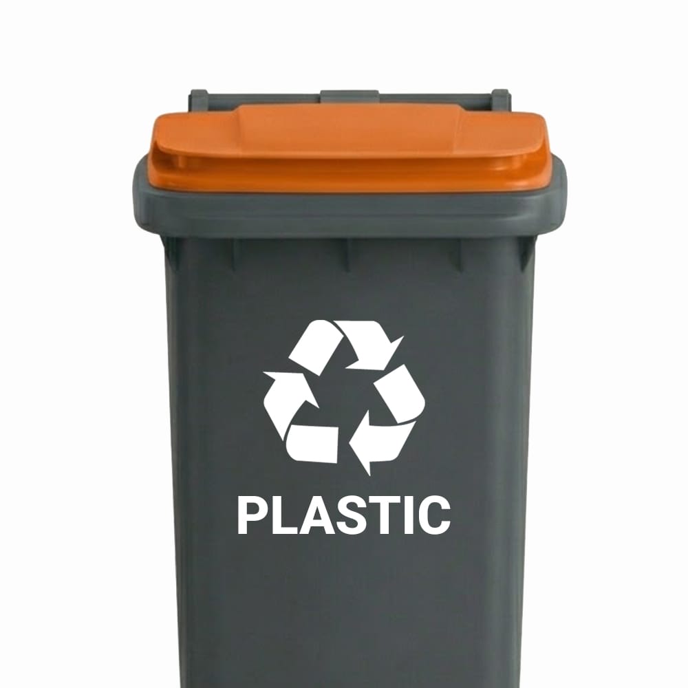Plastic Afval - Container / Kliko sticker - vinyl sticker op maat kopen bij De Stickerbaas